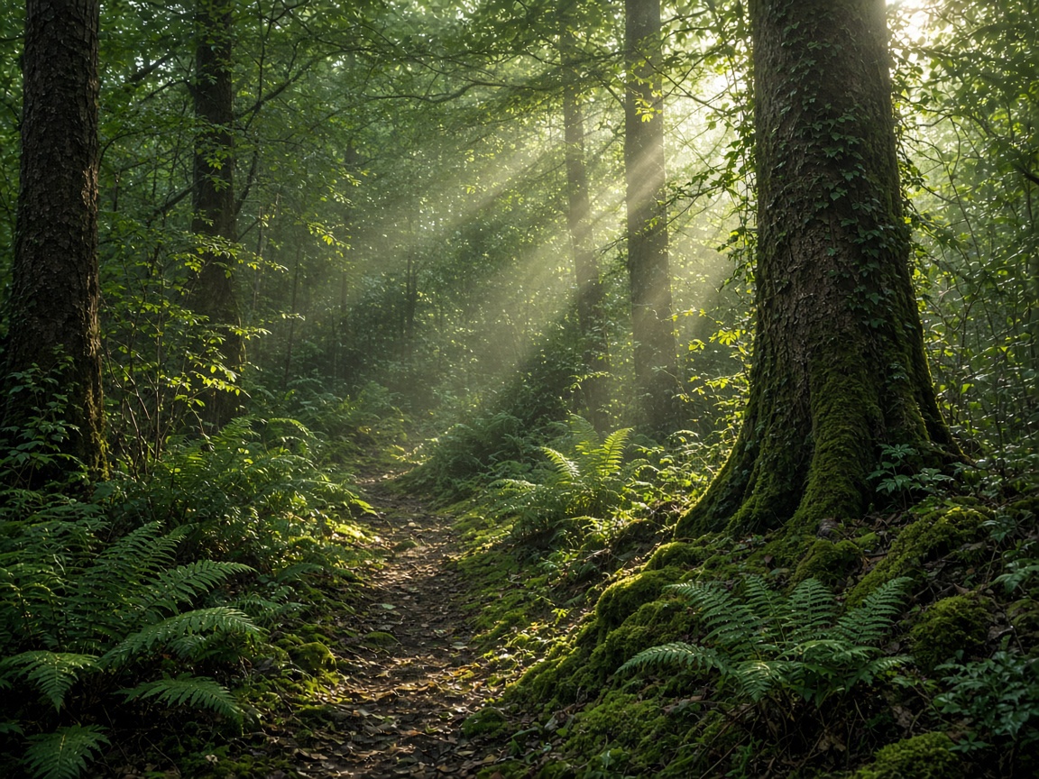 A quiet wooded path